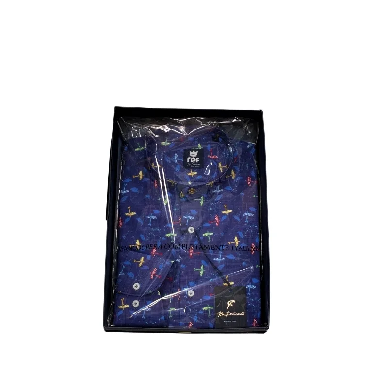Navy Motif Shirt